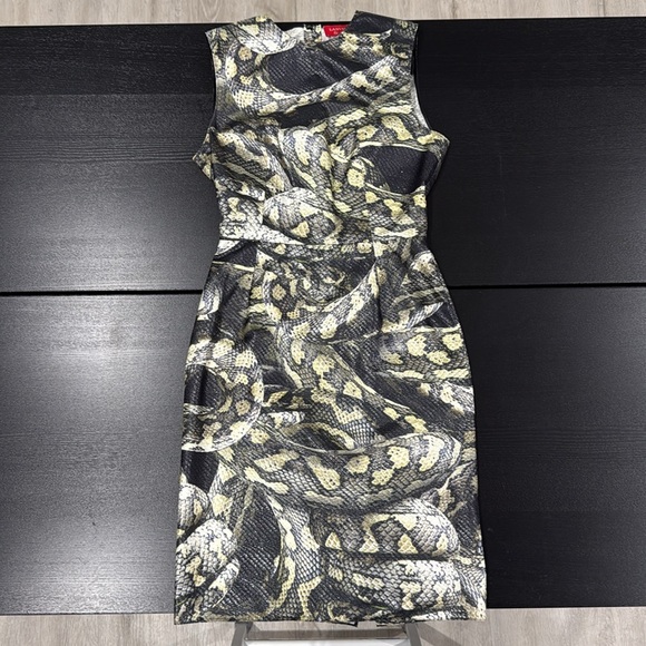 Lanvin Alber Elbaz 2012 Python Snake Sheen Sheath Silk Runway Dress - Size 38 - Picture 8 of 16